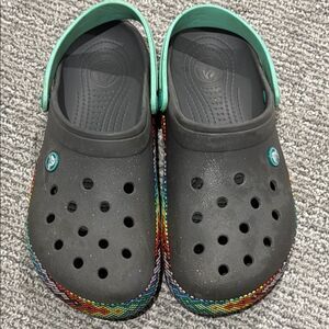 CROCS Black Loafers and Slip-Ons with Chunky Design